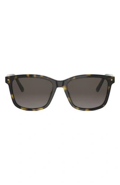 Dior Petit Cd S2i 54mm Rectangular Sunglasses In Brown