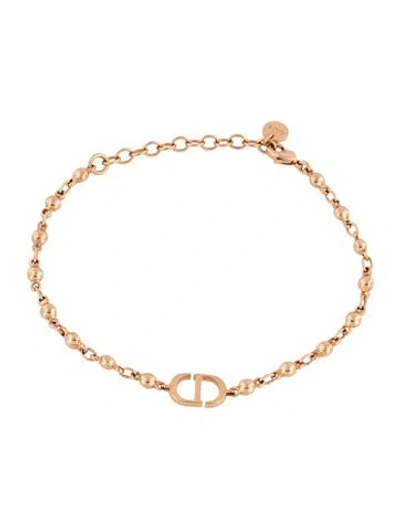 Pre-owned Dior Petit Cd Station Bracelet, 8.25" In Multicolor