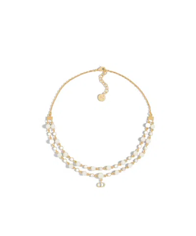 Dior Petit Cd Treasure Necklace In Yellow