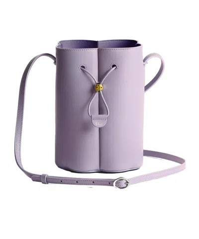 Dior Petit Trefle Mini Bucket Bag In Purple