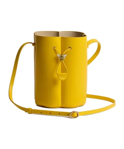 Dior Petit Trefle Mini Bucket Bag In Yellow