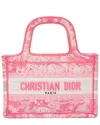 Dior Pink & White Canvas In Pink