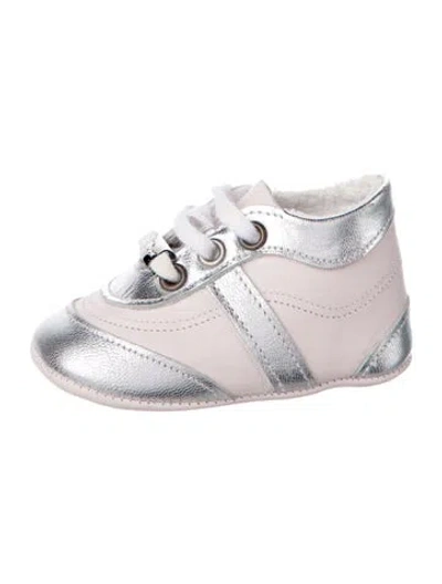 Pre-owned Dior Kids' Pink And White Low Top Sneaker In Pink/white