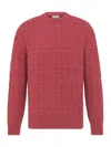 Dior Pink Cable Knit Cashmere Sweater In Pink
