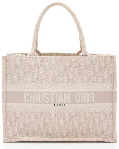 Dior Pink Canvas Oblique Small Book Tote (authentic Pre-loved)