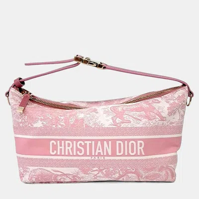 Pre-owned Dior Pink Fabric Travel Nomad Pouch
