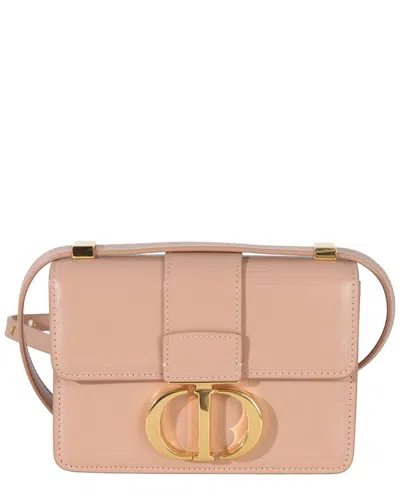 Dior Pink Leather Light Micro 30 Montaigne Flap Bag (authentic Pre-loved) In Pattern