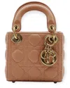 Dior Pink Leather Micro Lady Shoulder Bag (authentic Pre-loved) In Brown