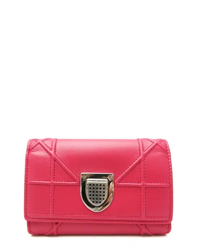 Dior Pink Leather Wallet (authentic Pre-loved)