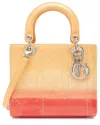 Dior Pink Patent Leather Ombre Lady Medium Tote (authentic Pre-loved) In Multi