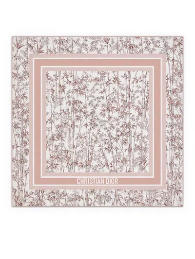 Dior Pink Scarf In Multi