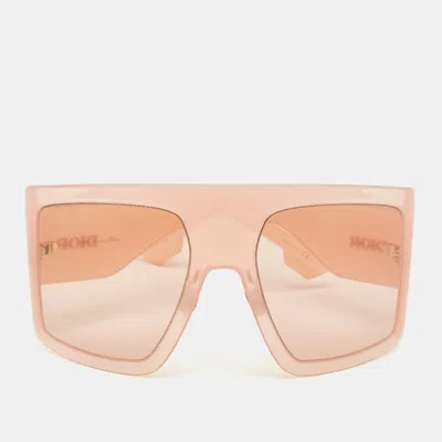 Pre-owned Dior Pink/beige Solight1 Shield Sunglasses