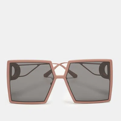 Pre-owned Dior Pink/black 41a0 30 Montaigne Square Sunglasses