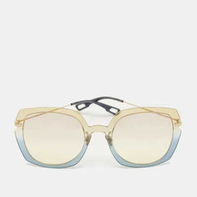 Pre-owned Dior Pink/yellow Gradient 3lgvc Altitude1 Oversized Sunglasses