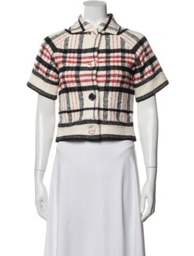 Pre-owned Dior Plaid Print Jacket In Neutral