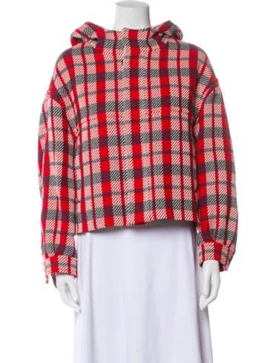 Pre-owned Dior Plaid Print Jacket In Red