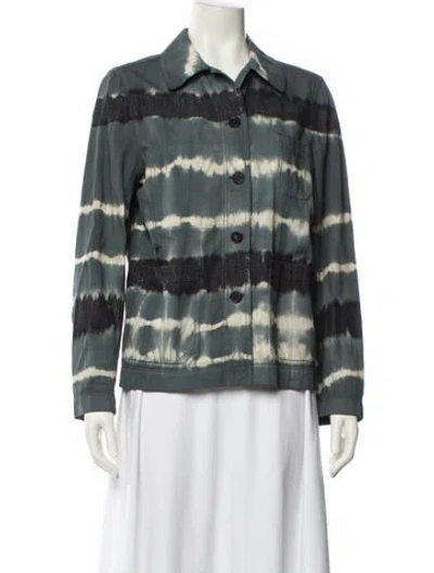 Pre-owned Dior Plaid Print Jacket W/ Tags In Blue