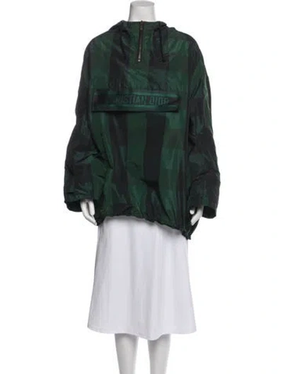 Pre-owned Dior Plaid Print Jacket W/ Tags In Green