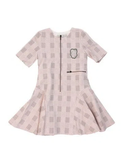 Pre-owned Dior Plaid Print Mini Dress In Pink