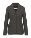 Dior Plaid Wool Suit Jacket In Gray