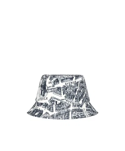 Dior Teddy-d Plan De Paris Reversible Small Brim Bucket Hat In Gray