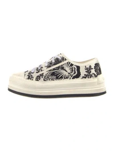 Pre-owned Dior Plan De Paris Sneakers In Neutrals
