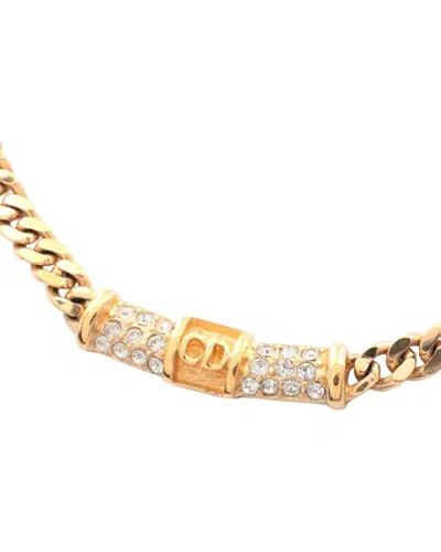 Pre-owned Dior Plated Cd Logo Necklace (authentic Pre-loved)