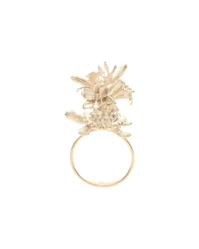 Dior Plated Ring Jewelry (authentic Pre-loved) In Gold