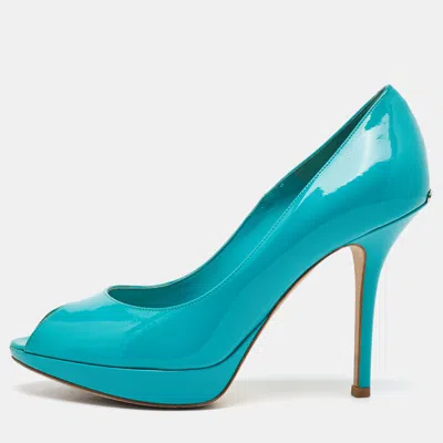 Pre-owned Dior Platform Peep Toe Pumps Size 38