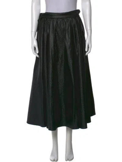 Pre-owned Dior Pleated Accents Midi Length Skirt In Multi