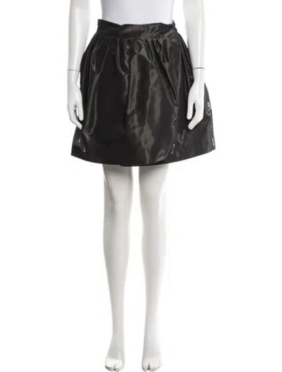 Pre-owned Dior Pleated Accents Mini Skirt In Grey/metallic