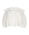 Dior Pleated Blouse In White