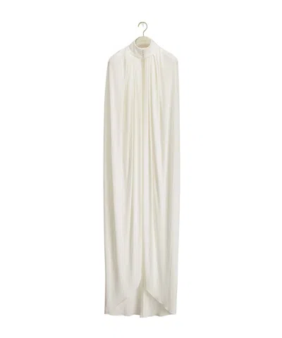 Dior Pleated Cape In White