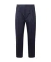 Dior Trousers With Back Pocket And Front Crease In Blue