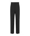 Dior Pleated Detail Casual Pants In Black