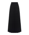 Dior Long Flared Skirt In Black
