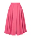Dior Pleated Medium-length Skirt In Pink