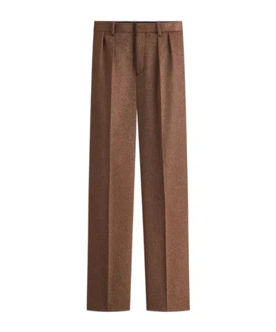Dior Pleated Pants In Brown