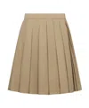 Dior Wrap Pleated Skirt In Nude