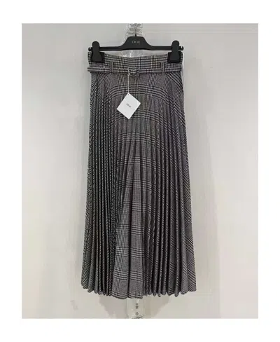 Dior Pleated Skirt In Black