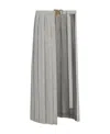 Dior Pleated Skirt In Gray
