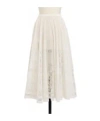 Dior Pleated Skirts In White