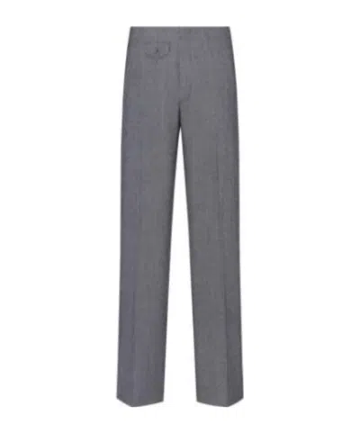Dior Pocket Detail Casual Pants In Gray