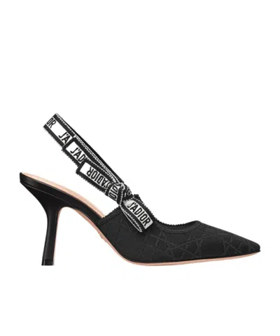 Dior Pointed High-heeled Sandals In Black