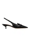 Dior Pointed High-heeled Sandals In Black