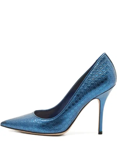 Pre-owned Dior Pointed Pumps In Blue