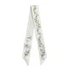 Dior Pointed Silk Scarf In White