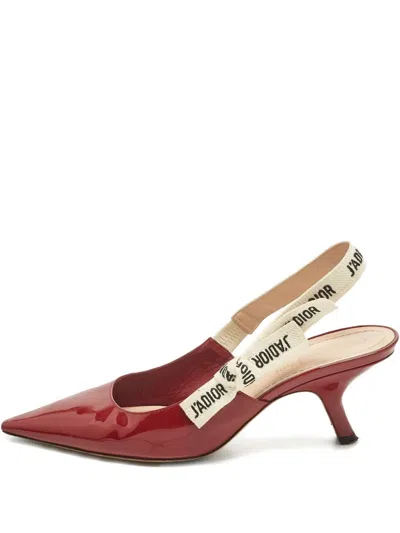 Pre-owned Dior Pointed-toe Pumps In Red