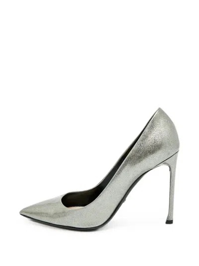 Pre-owned Dior Pointed-toe Pumps In Silver