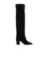 Dior Pointy Boots In Black
